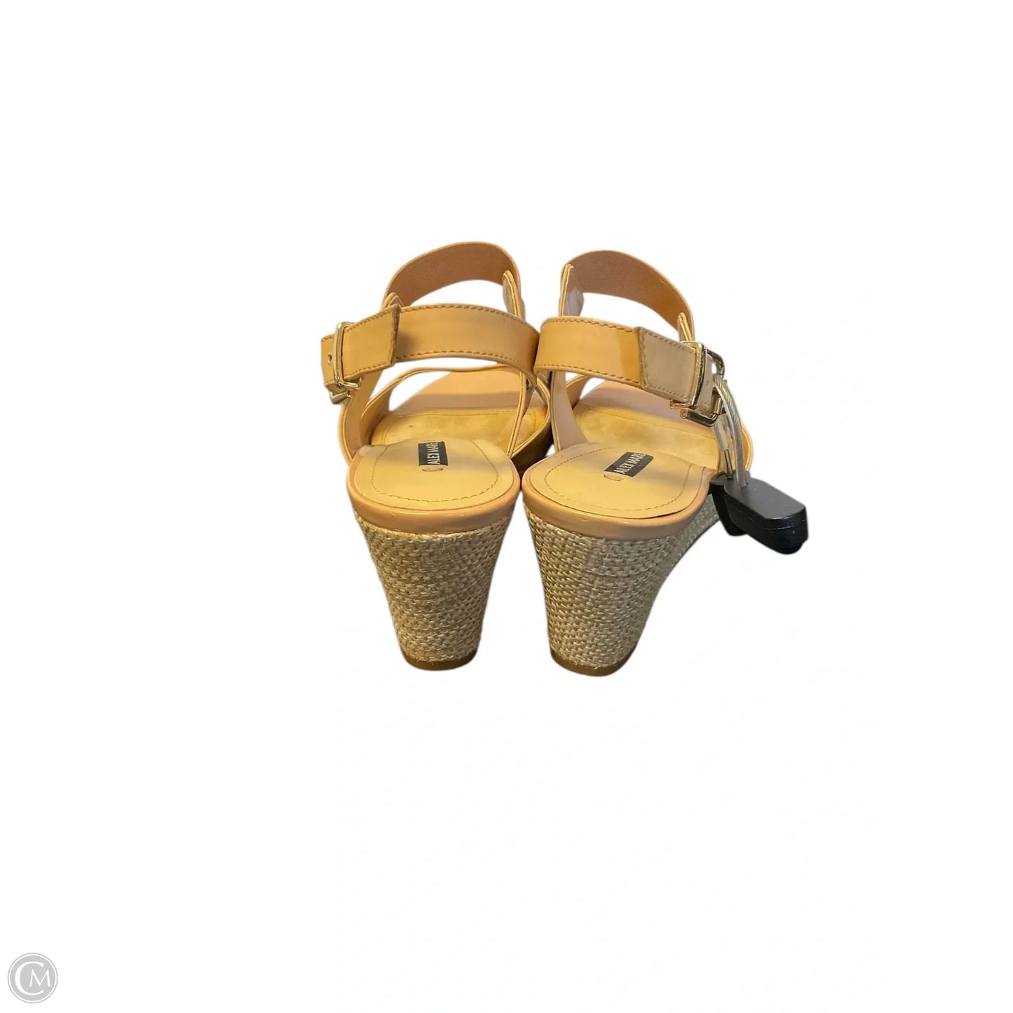 Sandals Heels Wedge By Alex Marie In Tan, Size: 8