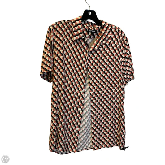Top Short Sleeve By Express In Pink, Size: S