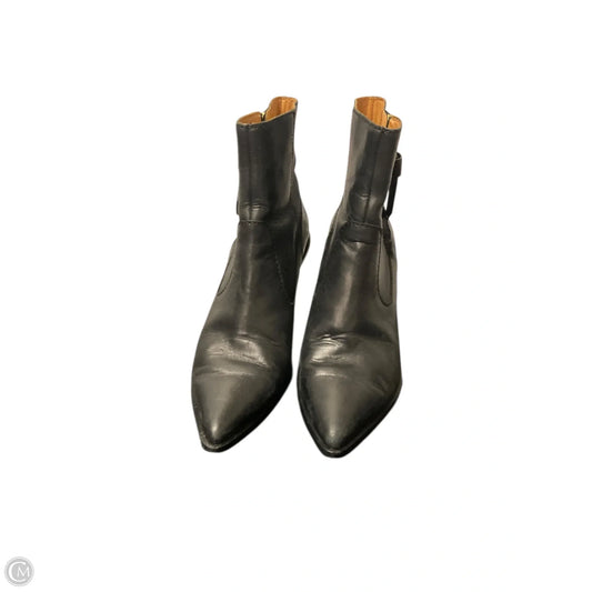 Boots Ankle Heels By Cmb In Black, Size: 9.5