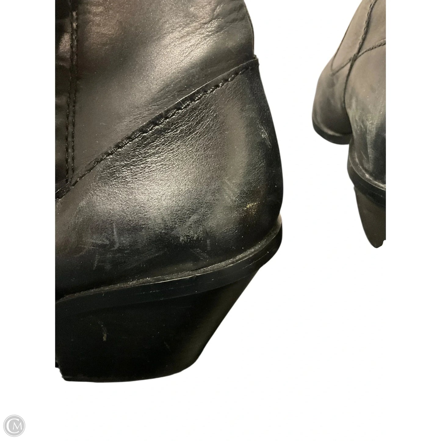 Boots Ankle Heels By Cmb In Black, Size: 9.5