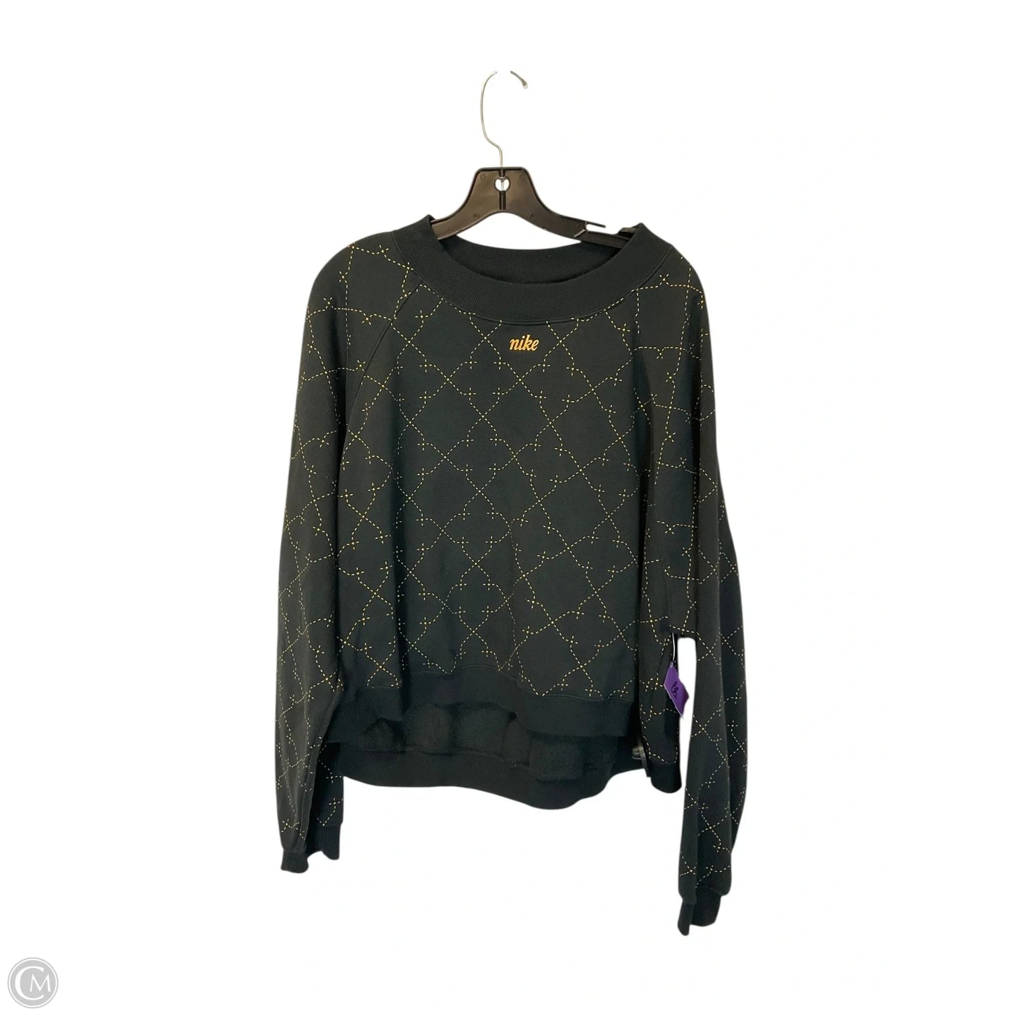 Sweatshirt Crewneck By Nike Apparel In Black, Size: 2x