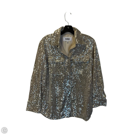 Jacket Shirt By Steve Madden In Tan, Size: S