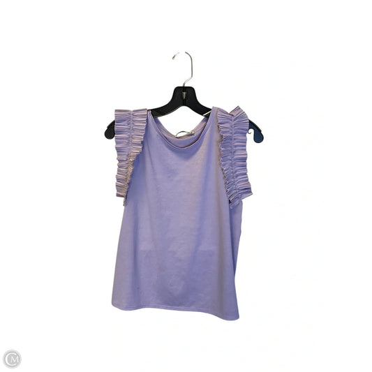 Top Sleeveless Basic By Zara In Purple, Size: S