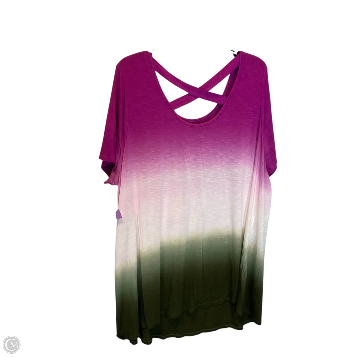 Top Short Sleeve By Lane Bryant In Purple, Size: 2x