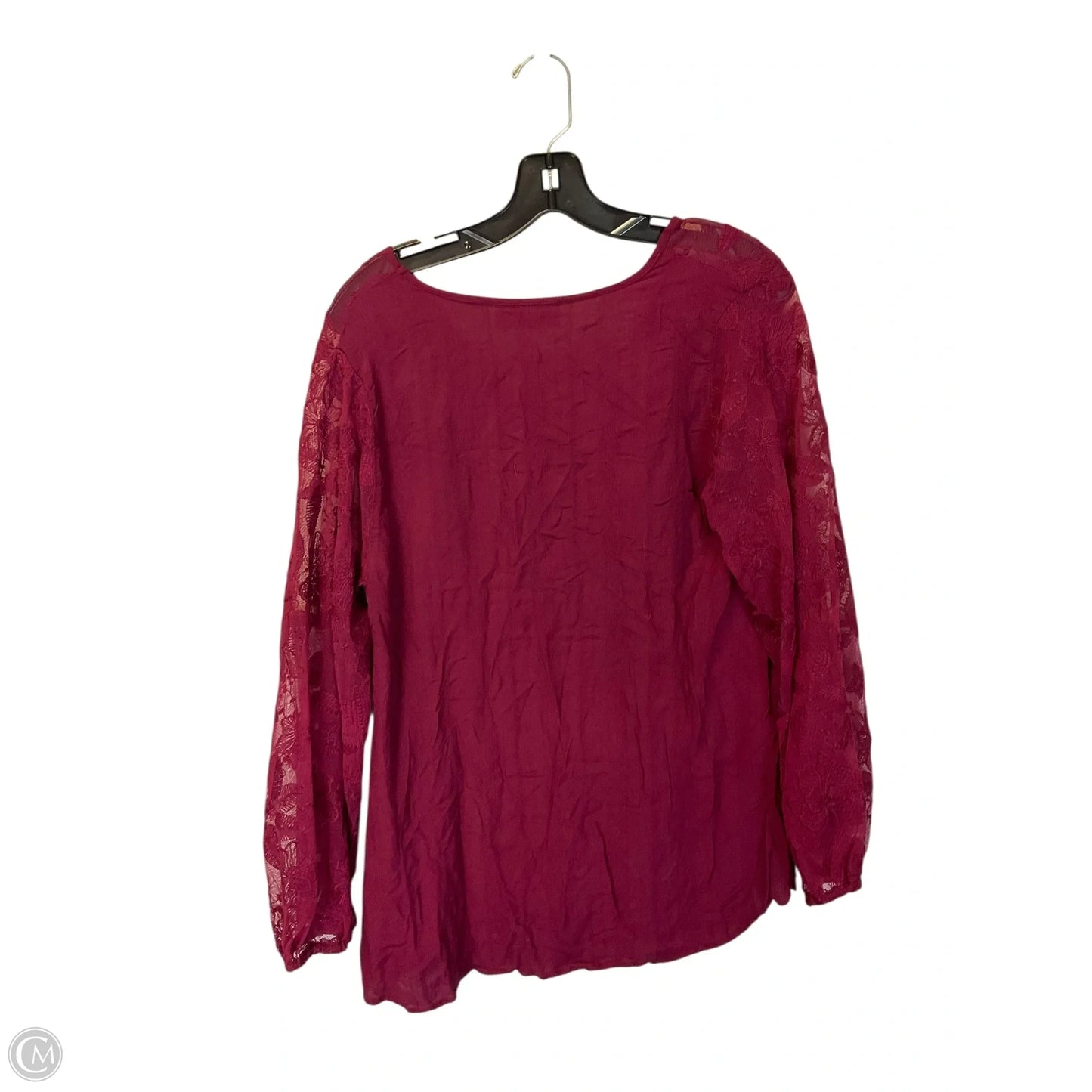 Top Long Sleeve By Lane Bryant In Purple, Size: Xl