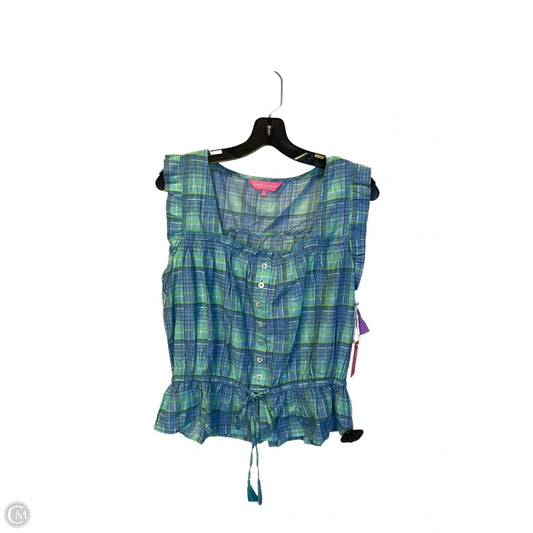 Top Sleeveless By Simply Southern In Blue, Size: S