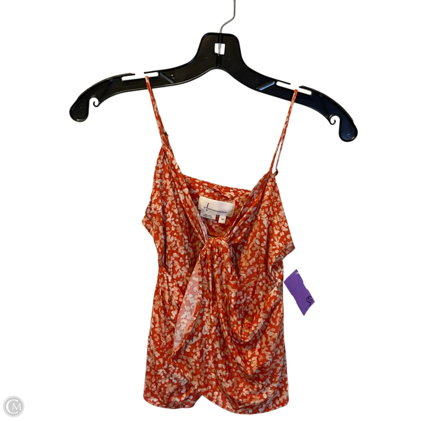 Top Sleeveless By Anthropologie In Orange, Size: Xs