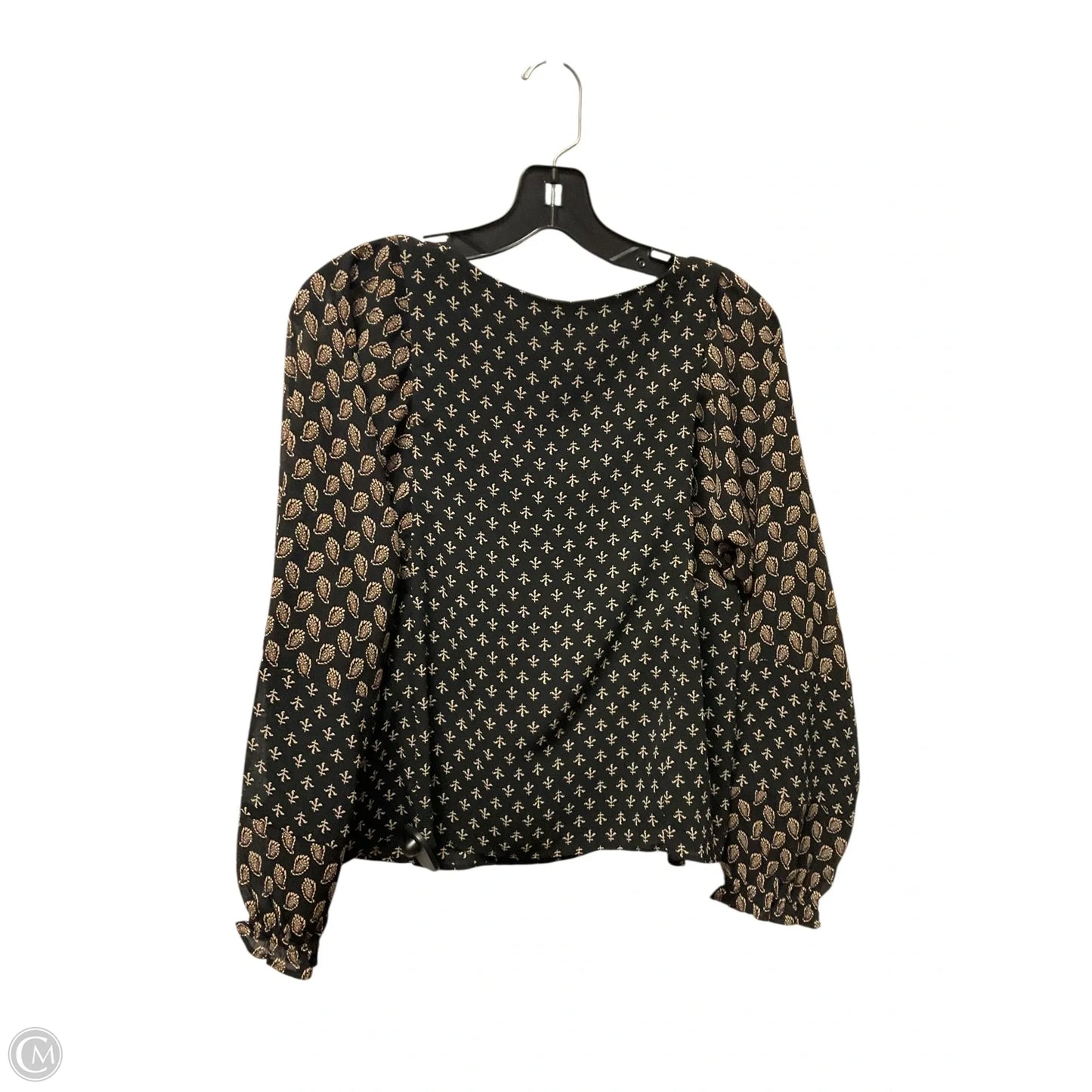 Top Long Sleeve By Madewell In Black, Size: S