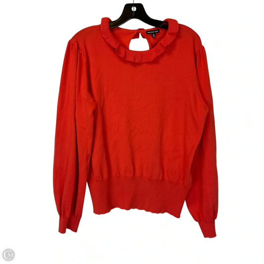 Top Long Sleeve Basic By Who What Wear In Orange, Size: Xl