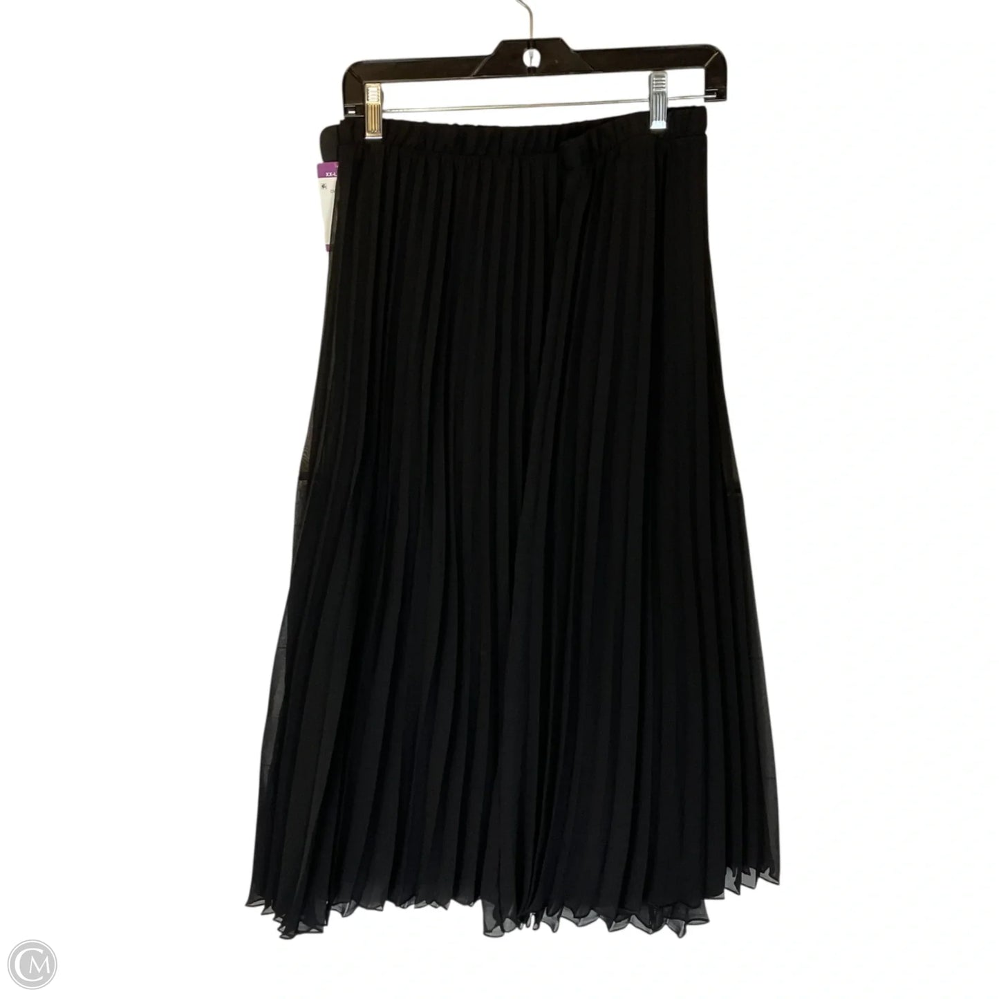 Skirt Maxi By Vince Camuto In Black, Size: Xxl
