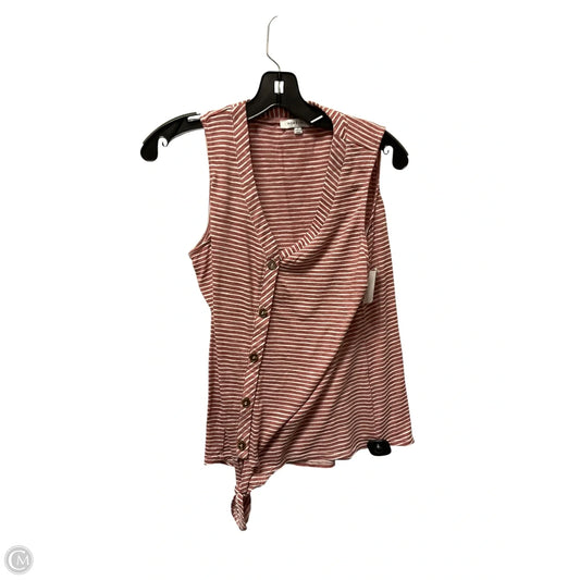Top Sleeveless Basic By Rose And Olive In Striped Pattern, Size: L