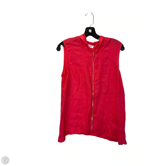 Top Sleeveless By Calvin Klein In Pink, Size: M