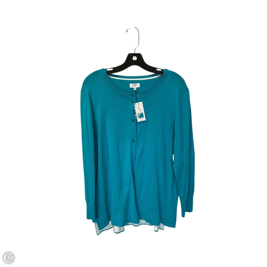 Cardigan By Crown And Ivy In Blue, Size: Xl