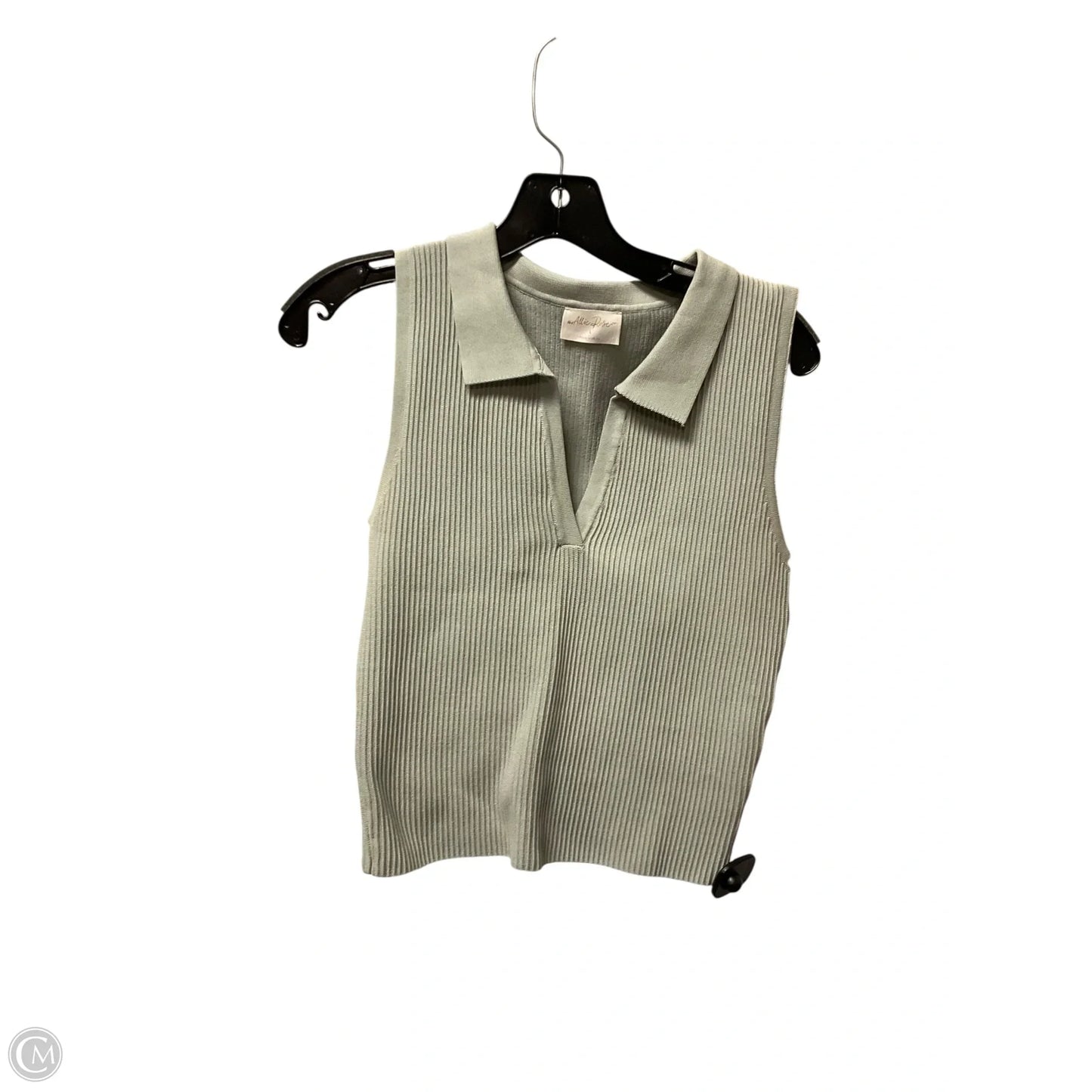 Top Sleeveless Basic By Clothes Mentor In Green, Size: L