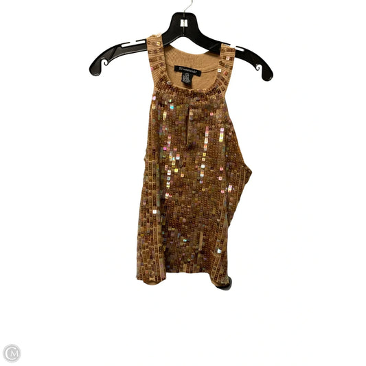 Top Sleeveless By Clothes Mentor In Tan, Size: L