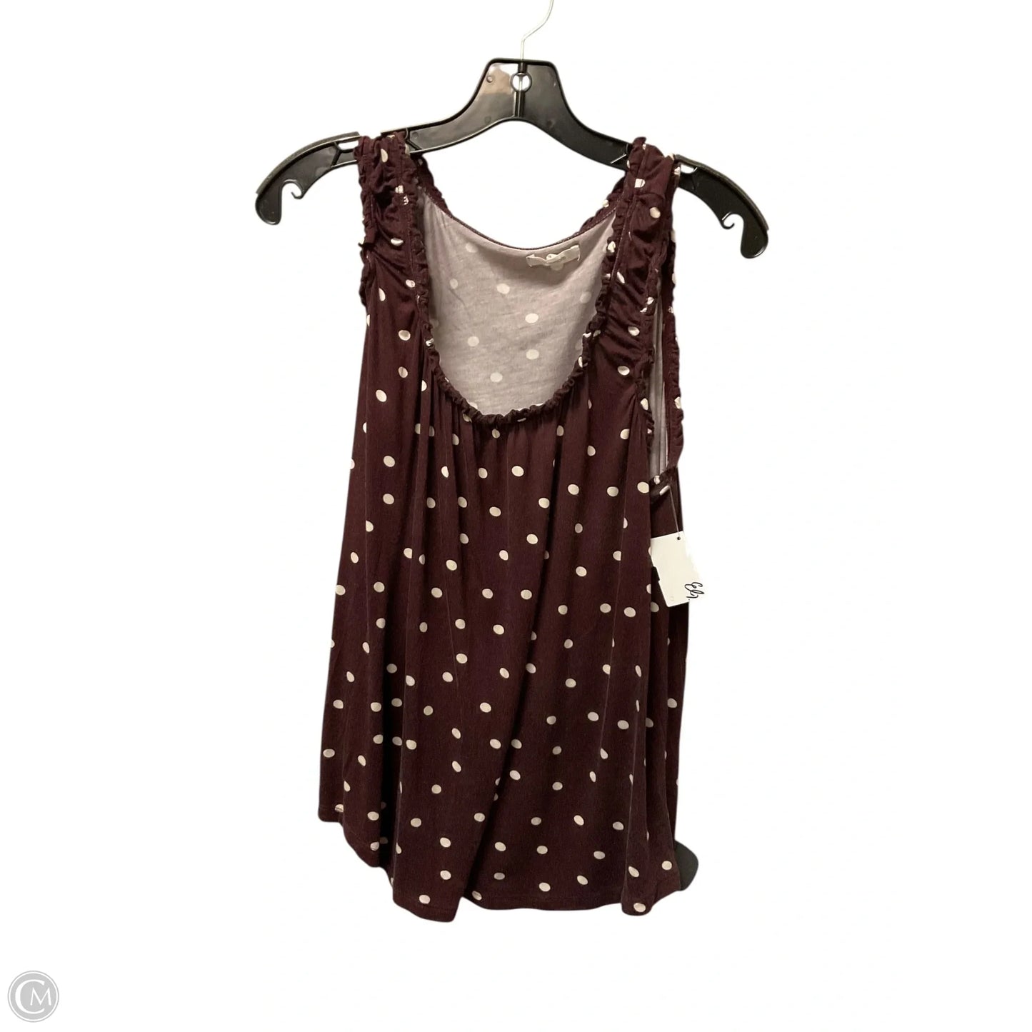 Top Sleeveless Basic By Maurices In Polkadot Pattern, Size: L