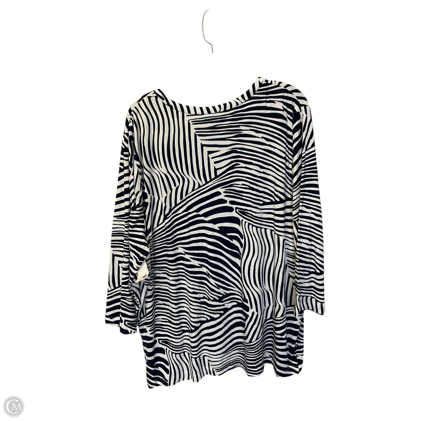 Top Long Sleeve By Chicos In Blue, Size: Xl