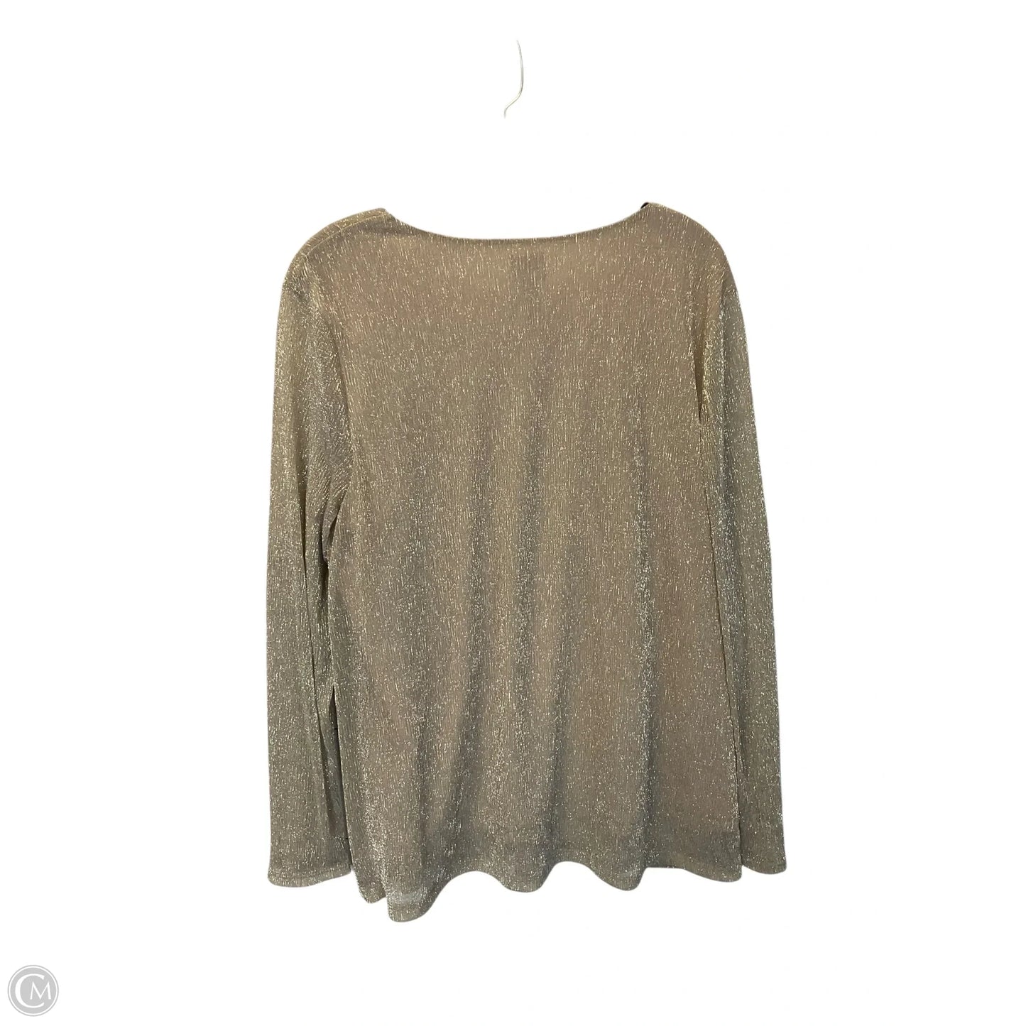 Top Long Sleeve Basic By Chicos In Gold, Size: L