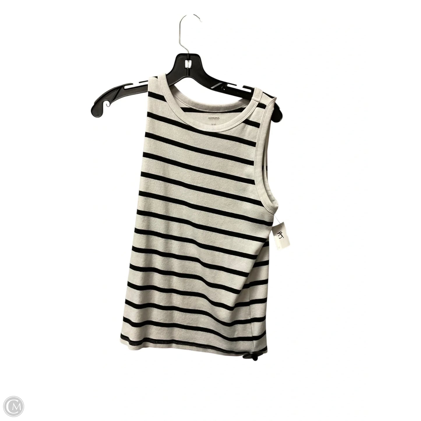 Top Sleeveless Basic By Sonoma In Striped Pattern, Size: Xxl