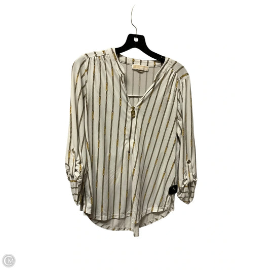 Top Long Sleeve By Michael By Michael Kors In Cream, Size: M