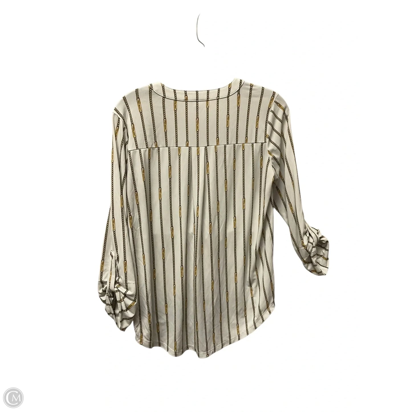 Top Long Sleeve By Michael By Michael Kors In Cream, Size: M