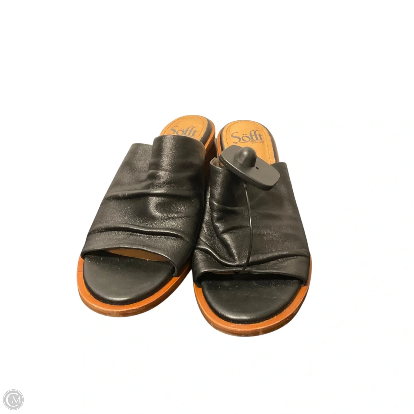 Sandals Heels Block By Sofft In Black, Size: 6