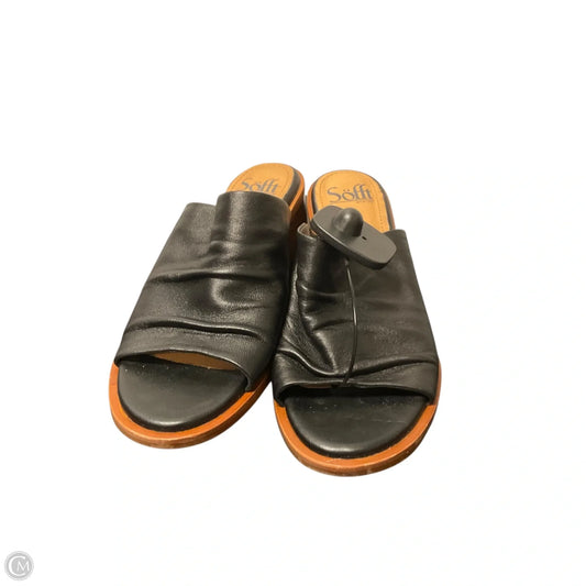 Sandals Heels Block By Sofft In Black, Size: 6