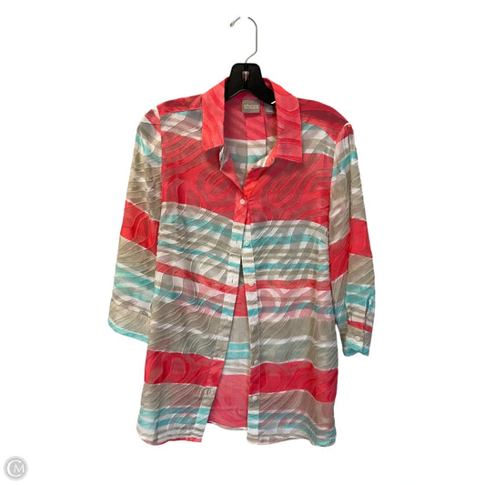 Top Long Sleeve By Chicos In Multi-colored, Size: S