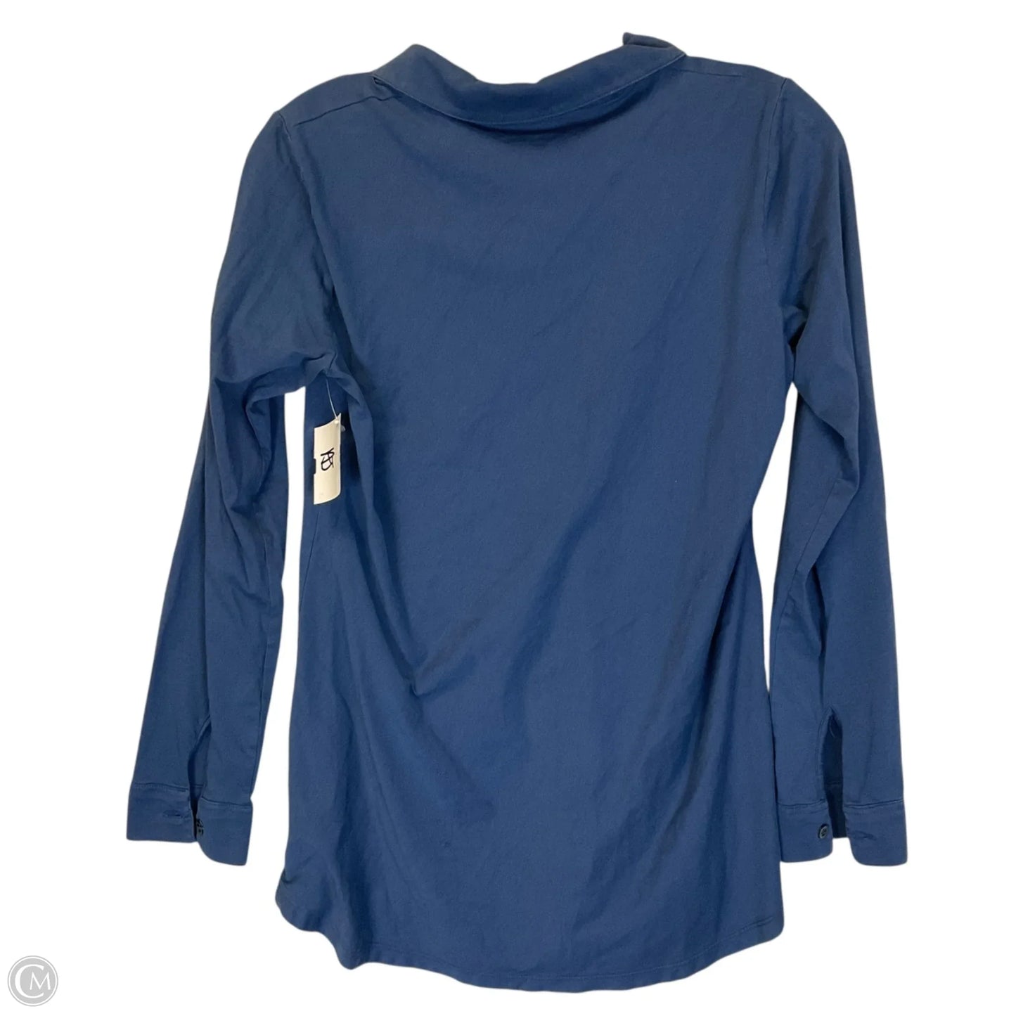 Top Long Sleeve Basic By Eileen Fisher In Blue, Size: S
