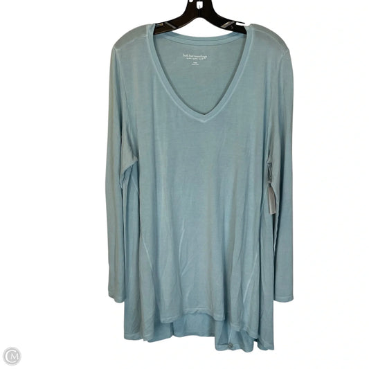Top Long Sleeve Basic By Soft Surroundings In Blue, Size: L