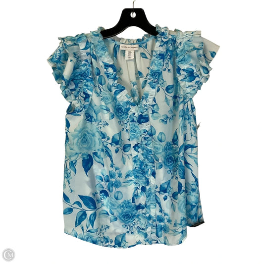 Top Sleeveless By Cupcakes And Cashmere In Floral Print, Size: S