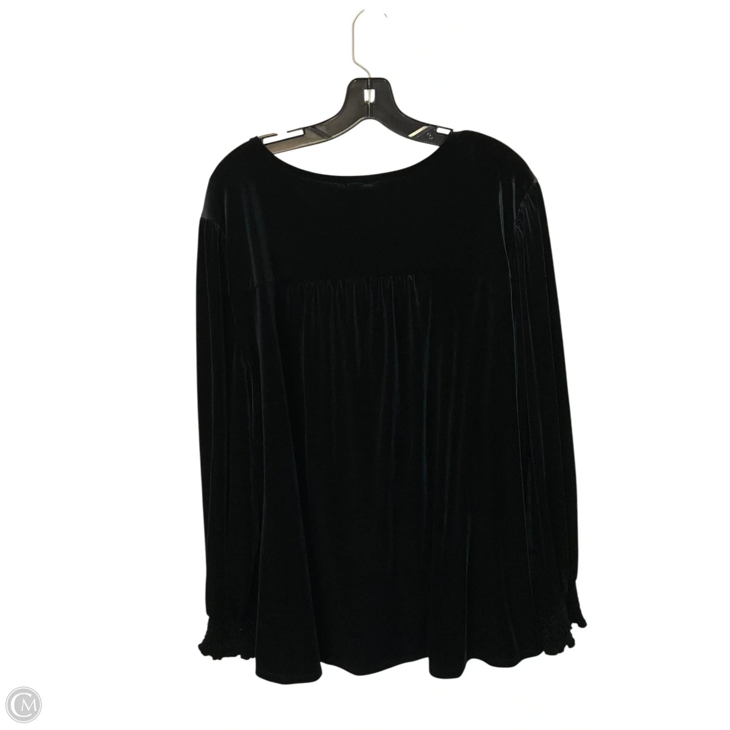 Top Long Sleeve By Wonderly In Black, Size: 3x