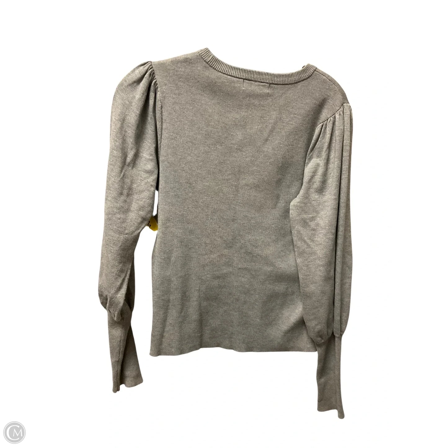 Top Long Sleeve Basic By Calvin Klein In Grey, Size: S