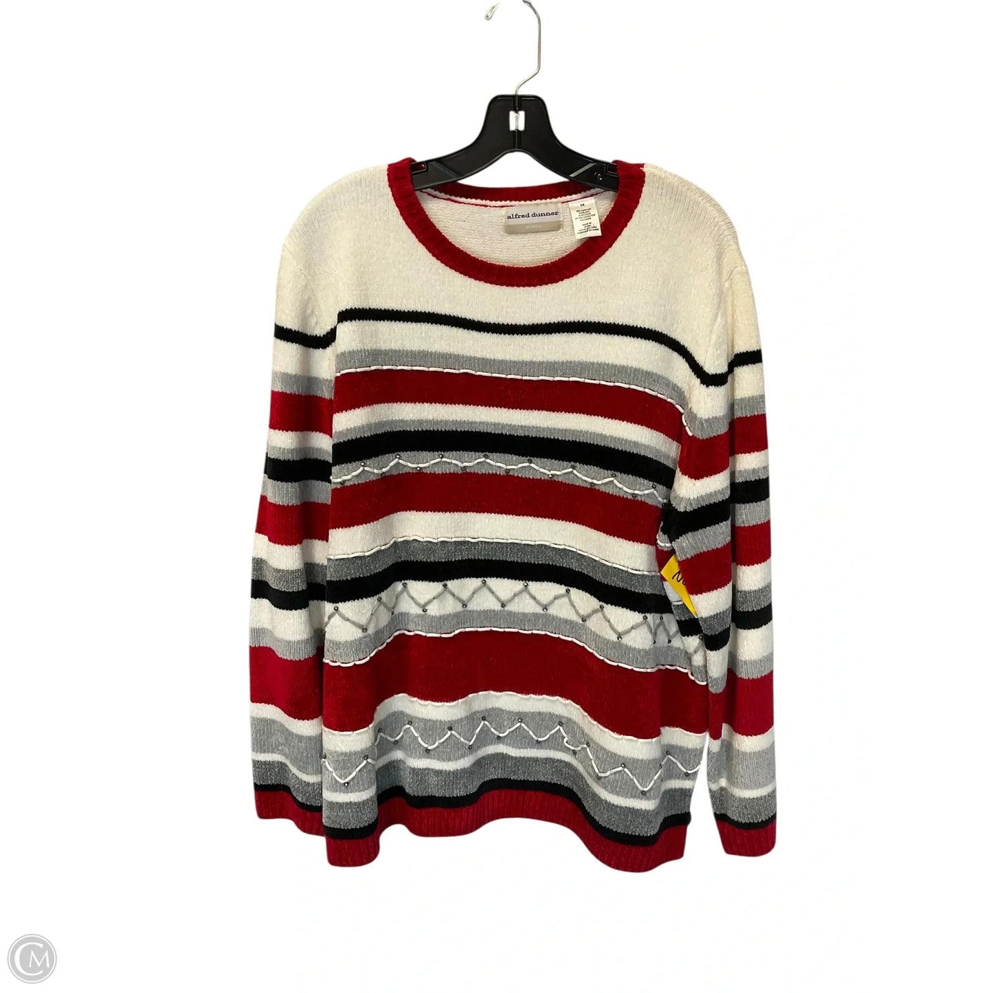 Sweater By Alfred Dunner In Striped Pattern, Size: 1x