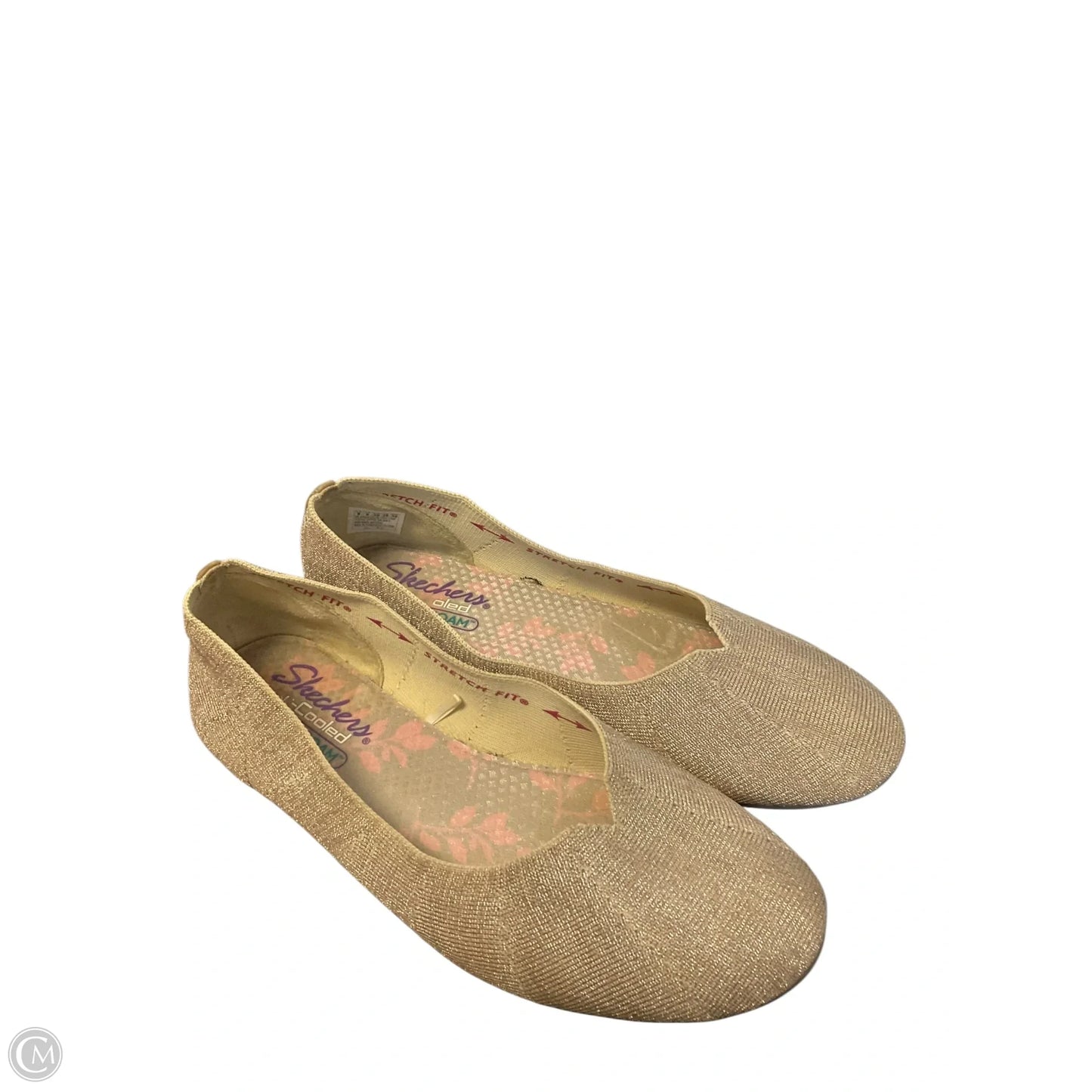 Shoes Flats By Skechers In Bronze, Size: 9
