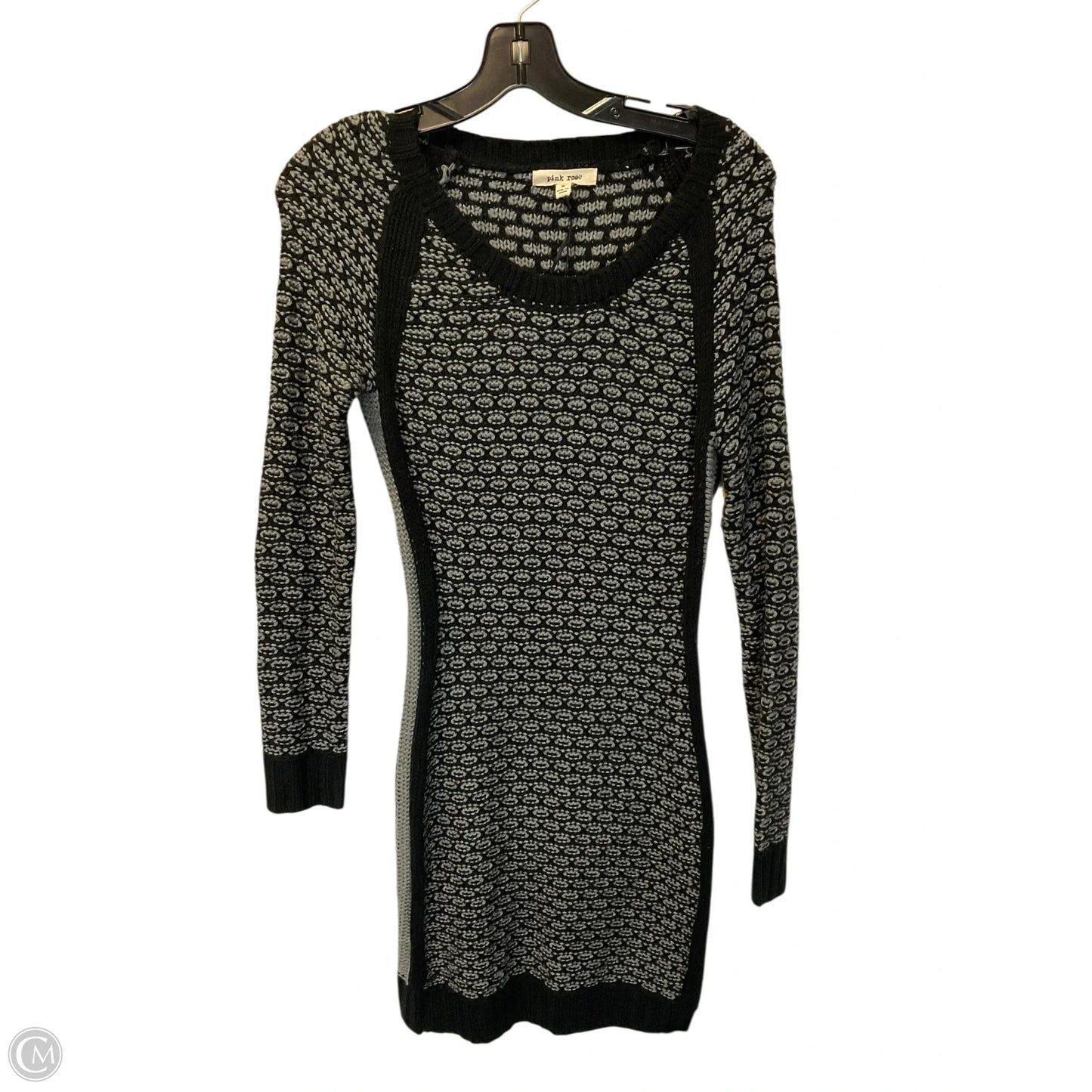 Dress Sweater By Pink Rose In Grey, Size: M