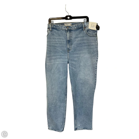 Jeans Straight By Abercrombie And Fitch In Blue Denim, Size: 20
