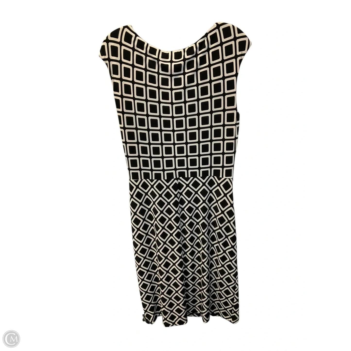 Dress Casual Short By Lauren By Ralph Lauren In Black & White, Size: 14