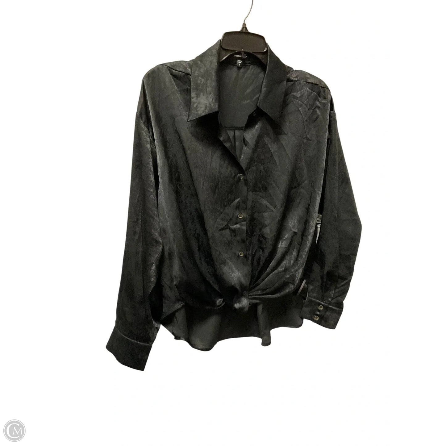 Top Long Sleeve Basic By Mittoshop In Black, Size: L