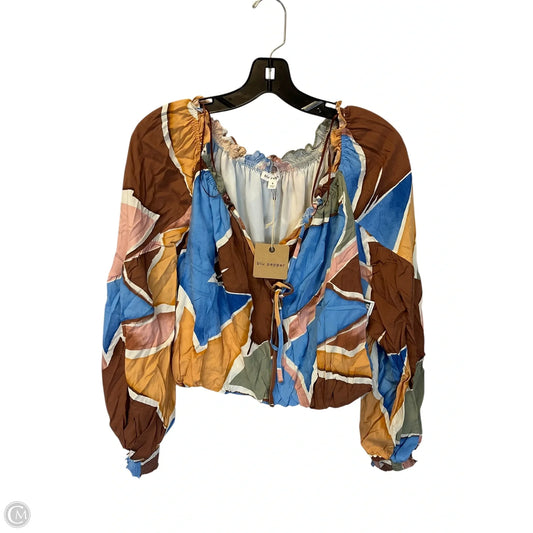 Top Long Sleeve By Blu Pepper In Multi-colored, Size: S