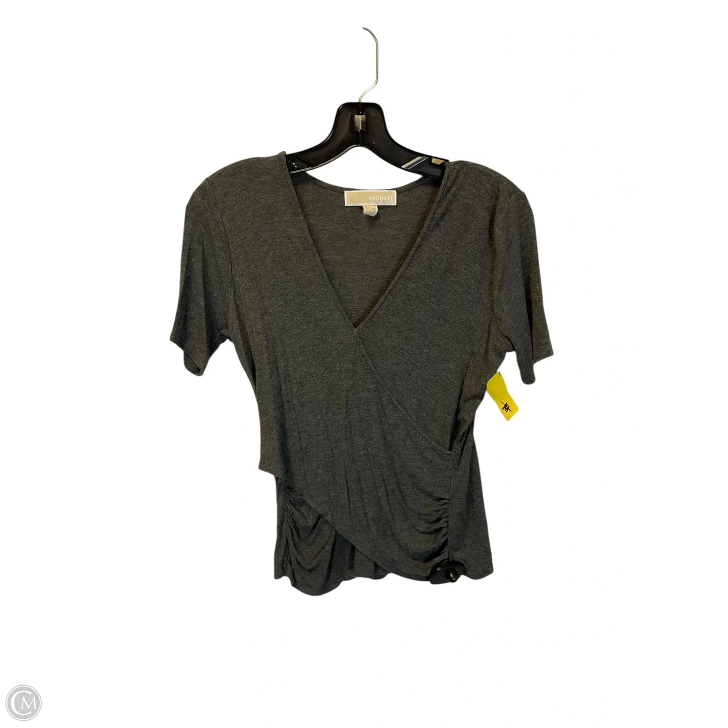 Top Short Sleeve Basic By Michael By Michael Kors In Grey, Size: M