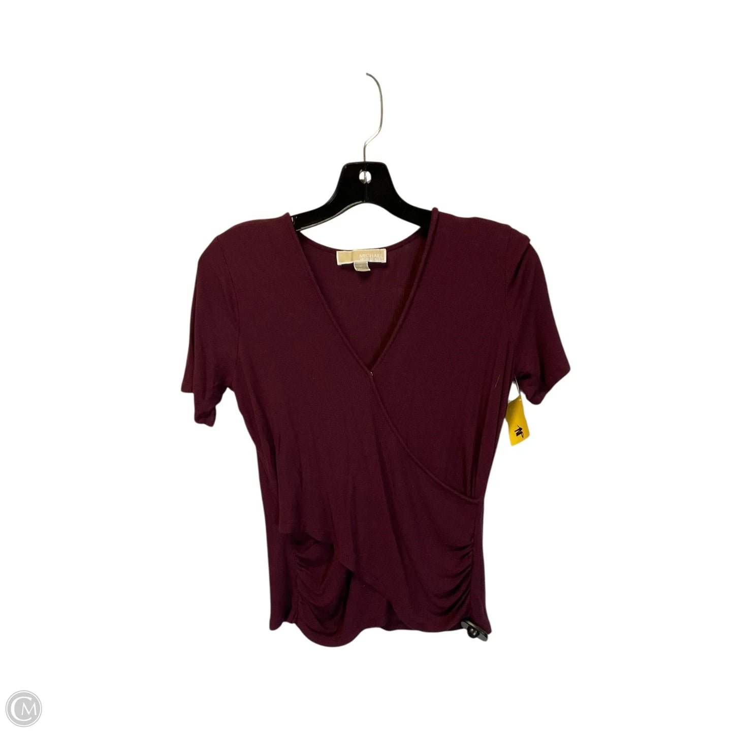 Top Short Sleeve Basic By Michael By Michael Kors In Red, Size: M