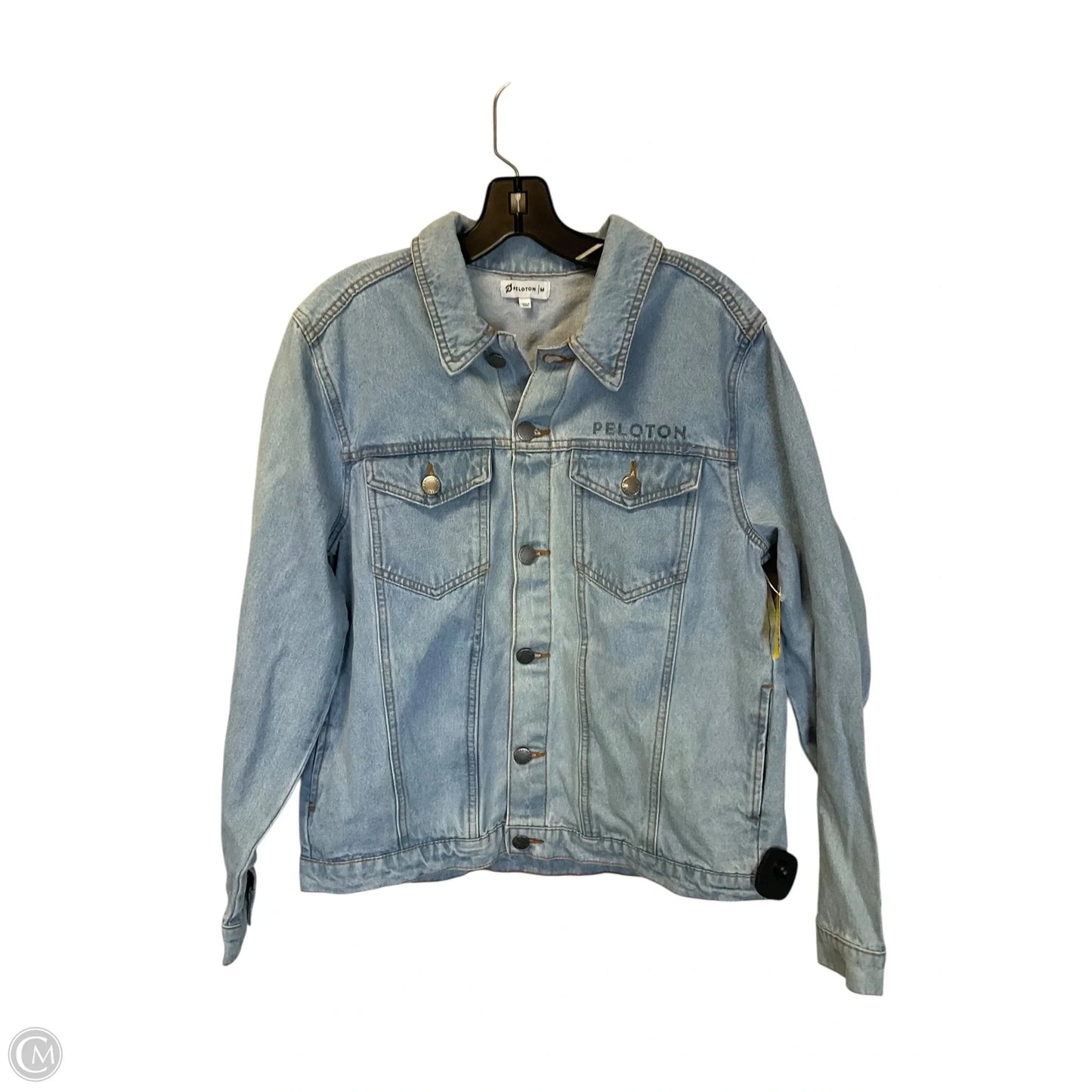Jacket Denim By Peloton In Blue Denim, Size: M