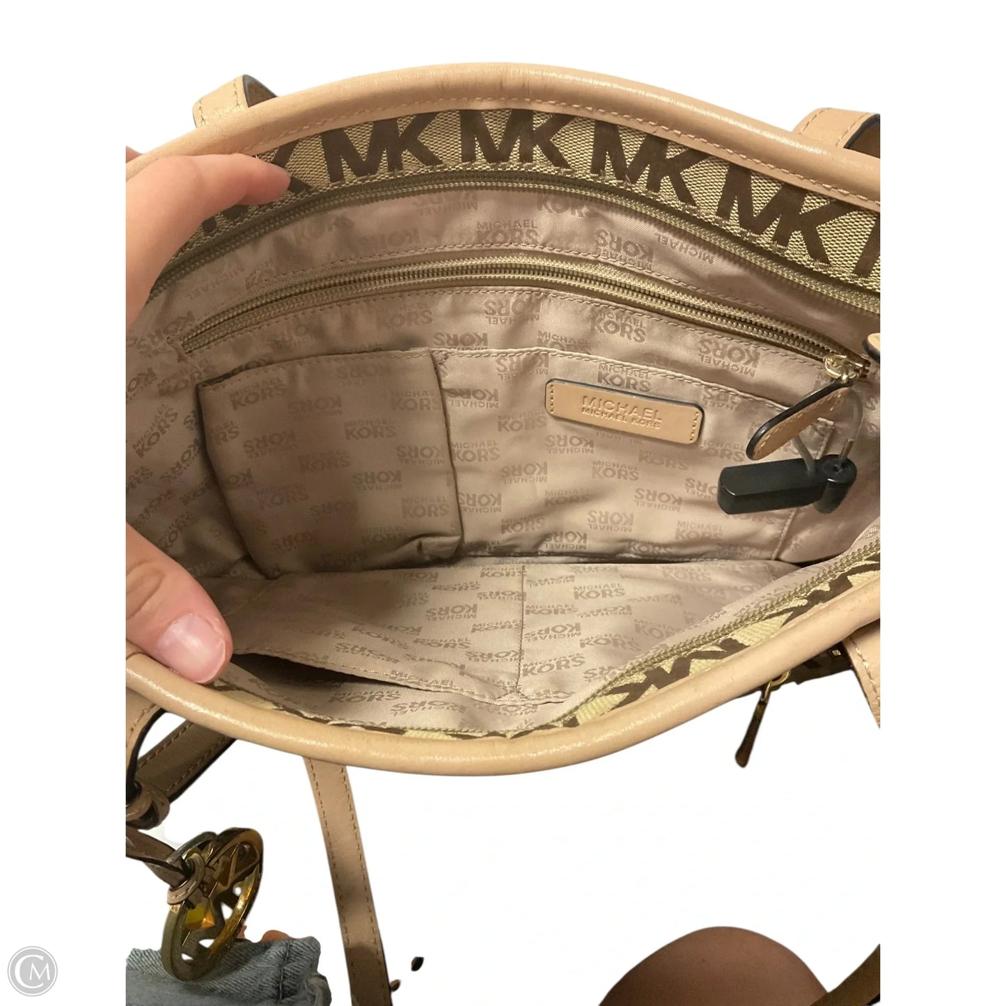 Handbag Designer By Michael Kors, Size: Medium