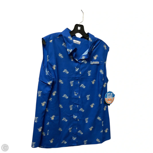 Athletic Tank Top By Columbia In Blue, Size: Xxl