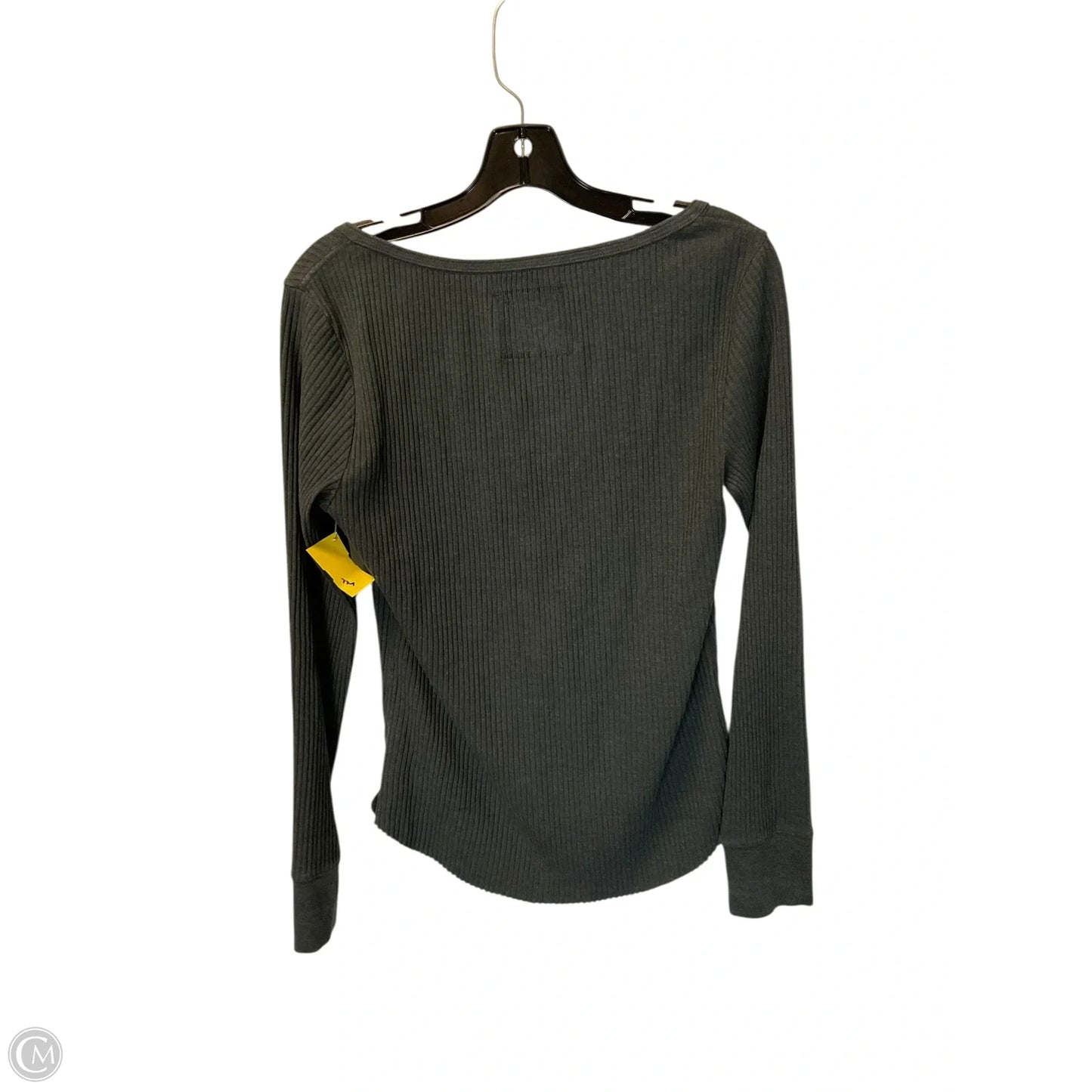 Top Long Sleeve Basic By Aerie In Grey, Size: L