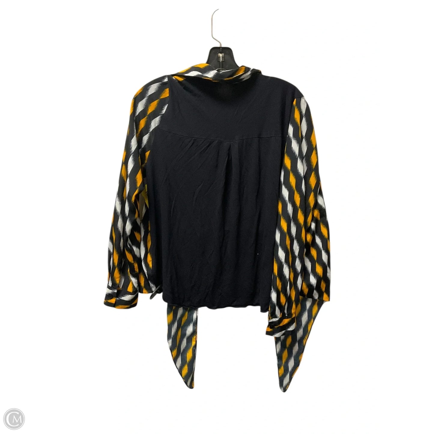 Top Long Sleeve By Michael By Michael Kors In Black, Size: L