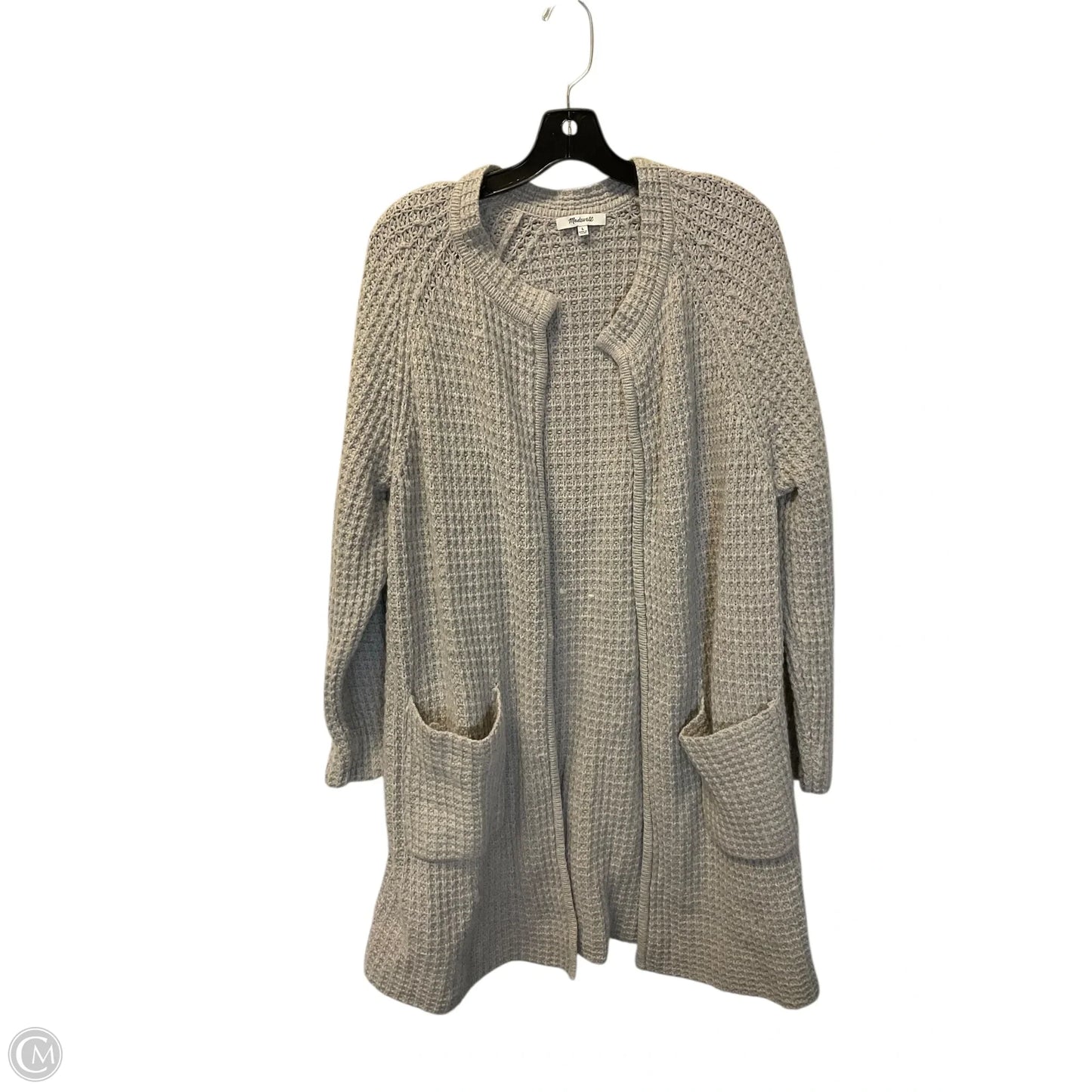 Sweater Cardigan By Madewell In Grey, Size: L