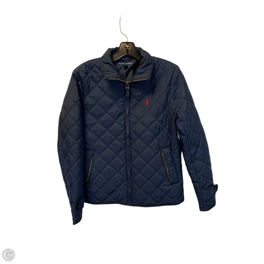 Jacket Puffer & Quilted By Ralph Lauren In Navy, Size: M