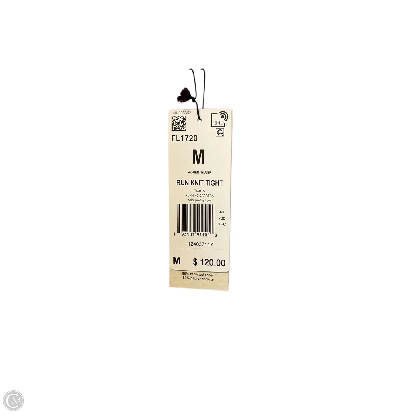 Athletic Leggings By Adidas In Pink, Size: M